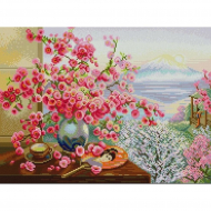 Рисунок на ткани (Бисер) КОНЁК арт. 1437 Букет сакуры 29х39 см Рисунок на ткани (Бисер) КОНЁК арт. 1437 Букет сакуры 29х39 см
