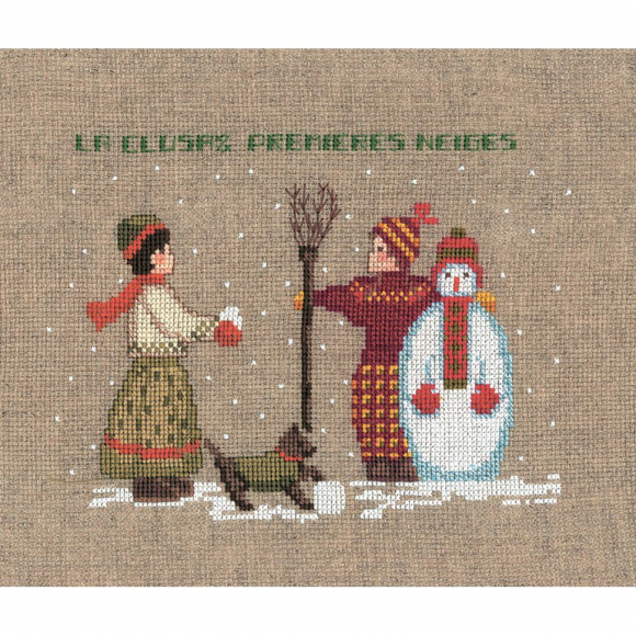 Набор для вышивания Le Bonheur des Dames арт.2325 Bonhomme De Neige (Cнеговик) 13х17 см Набор для вышивания Le Bonheur des Dames арт.2325 Bonhomme De Neige (Cнеговик) 13х17 см