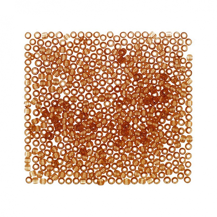 Бисер Япония "TOHO" 11/0  круглый 1  2.2 мм 5 х 5 г №0002С янтарный