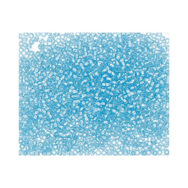 Бисер Япония "TOHO" 15/0  круглый 2  1.5 мм 5 х 5 г №0023 св.голубой