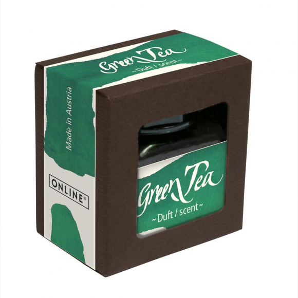 189721_Чернила "Ink of the Senses" для перьевых ручек, 15 мл, с ароматом зеленого чая, цвет зеленый