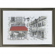 Набор для вышивания PERMIN арт.13-1395 Красный тент 15х10 см