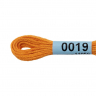 Нитки для вышивания Gamma мулине (0001-0206) 100% хлопок 24 x 8 м цв.0019 св.оранжевый