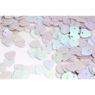 Пайетки россыпью арт.TBY-FLK297 10мм цв.099 белый уп.50г