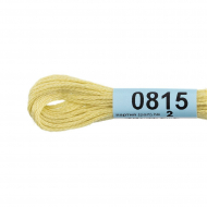 Нитки для вышивания Gamma мулине (0207-0819) 100% хлопок 24 x 8 м цв.0815 бл.желтый