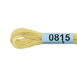 Нитки для вышивания Gamma мулине (0207-0819) 100% хлопок 24 x 8 м цв.0815 бл.желтый