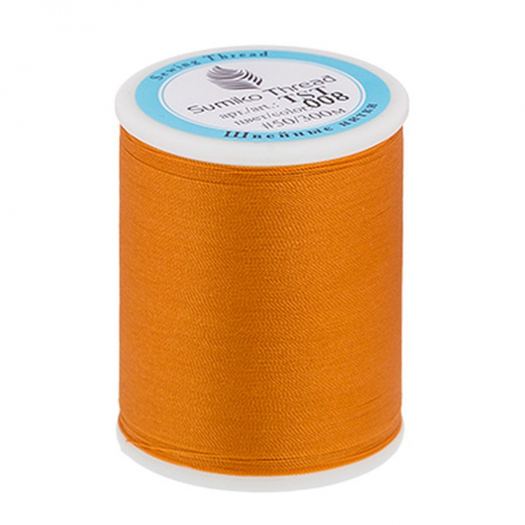 Нитки для трикотажных тканей SumikoThread TST 50 100% нейлон 300 м (328 я) цв.008 охра