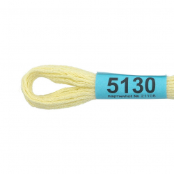 Нитки для вышивания Gamma мулине (3173-6115) 100% хлопок 24 x 8 м цв.5130 бл.желтый