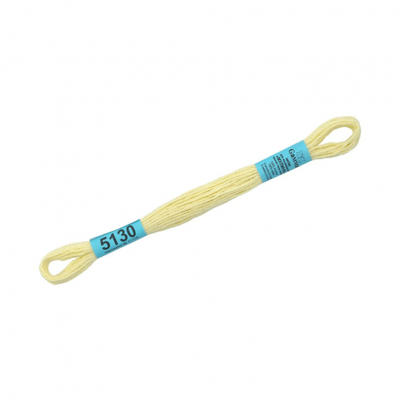 Нитки для вышивания Gamma мулине (3173-6115) 100% хлопок 24 x 8 м цв.5130 бл.желтый