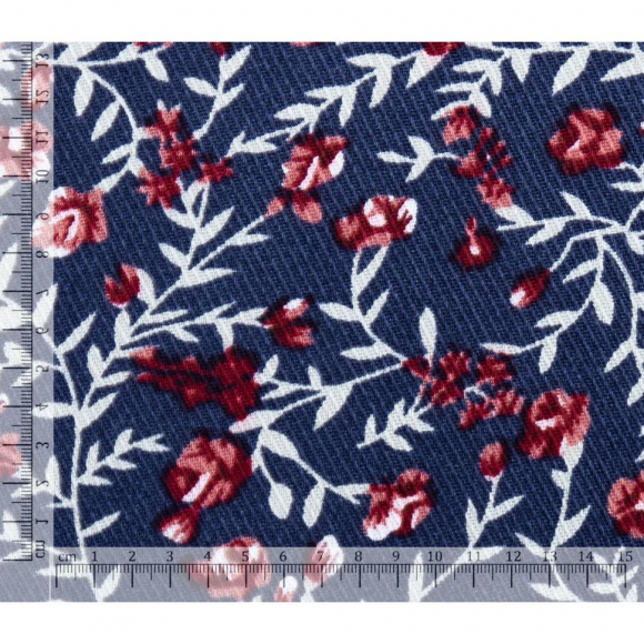 Ткань Твил 140 г/м? 100% вискоза шир.145 см арт.Р.33898.02 цв.02 синий рул.25м