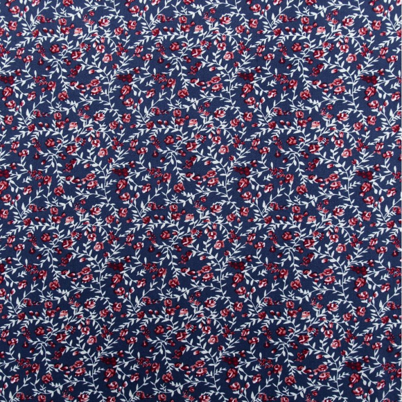 Ткань Твил 140 г/м? 100% вискоза шир.145 см арт.Р.33898.02 цв.02 синий рул.25м