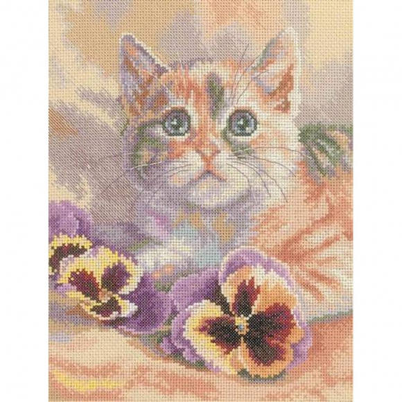 Набор для вышивания РТО арт.M269 Кошачьи грезы 20х25 см