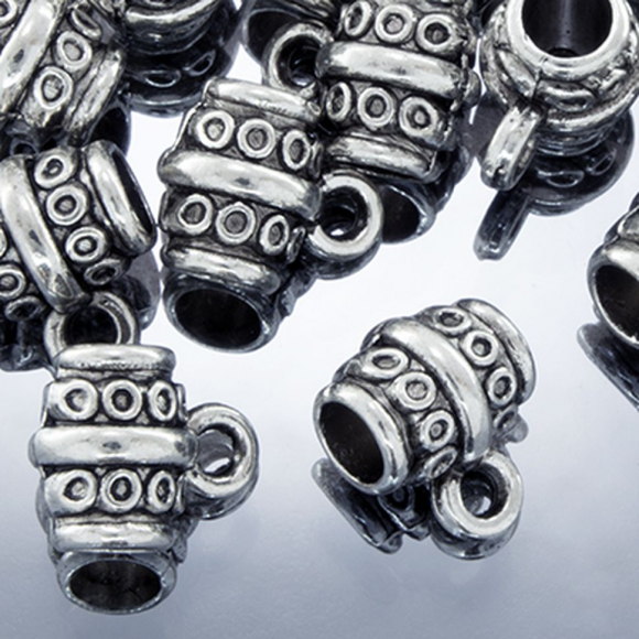 Бейл трубка арт.МБ.УТ2074 цв.античное серебро 8х10х7 мм 10шт Бейл трубка арт.МБ.УТ2074 цв.античное серебро 8х10х7 мм 10шт