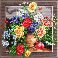 Рисунок на канве МАТРЕНИН ПОСАД арт.41х41 - 1271 Цветочное изобилие