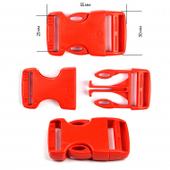 Фастекс 25мм FE25А цв.красный нагрузка 60 кг уп.100 шт