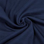 Ткань рибана  гл/крашеный, 215г/м?  95% хл 5%эласт  чулок 80-90см арт.ШН-215955-21 цв.индиго рул.15-80м