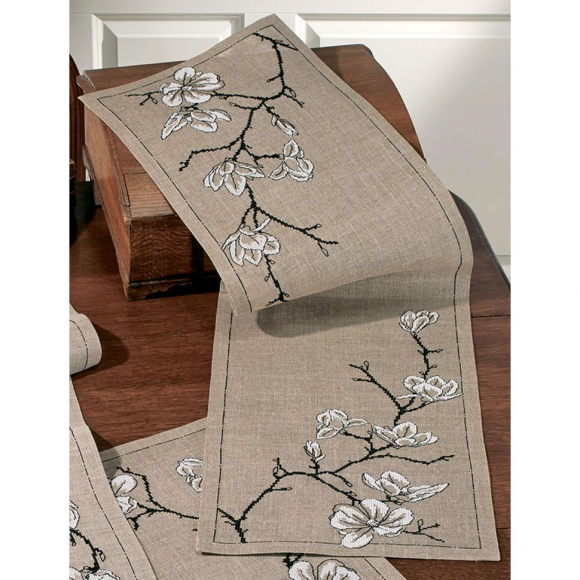 112041_Набор для вышивания дорожки "Магнолия" 112041_Набор для вышивания дорожки "Магнолия"