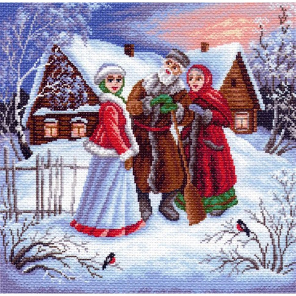 Рисунок на канве МАТРЕНИН ПОСАД арт.41х41 - 1466 Внученька