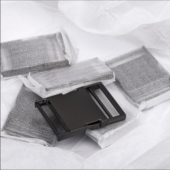 Пряжка-фастекс металл 38мм TBY-7783 62x42мм цв. черный никель уп.6шт