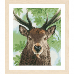 Набор для вышивания LANARTE арт.PN-0168208 Proud red deer 40х49 см