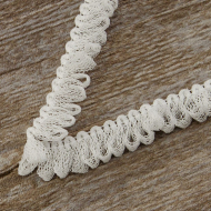 185629_Тесьма декоративная, 17 мм, цвет белый