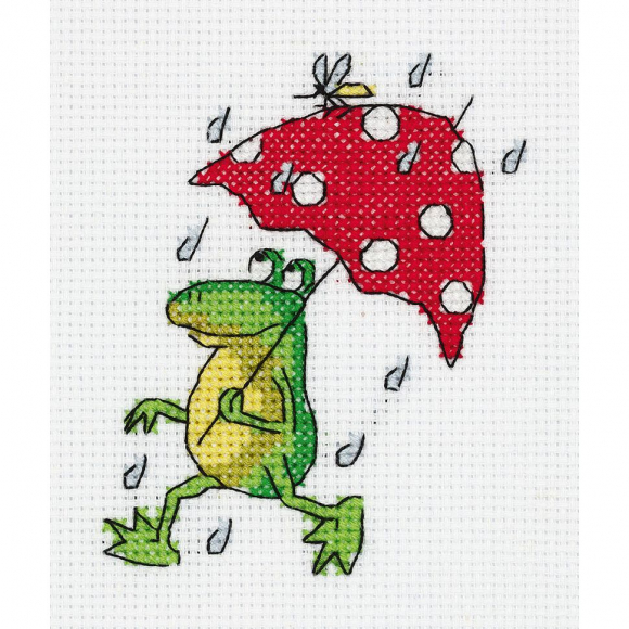 Набор для вышивания KLART арт. 8-378 Летний дождь 10х12 см