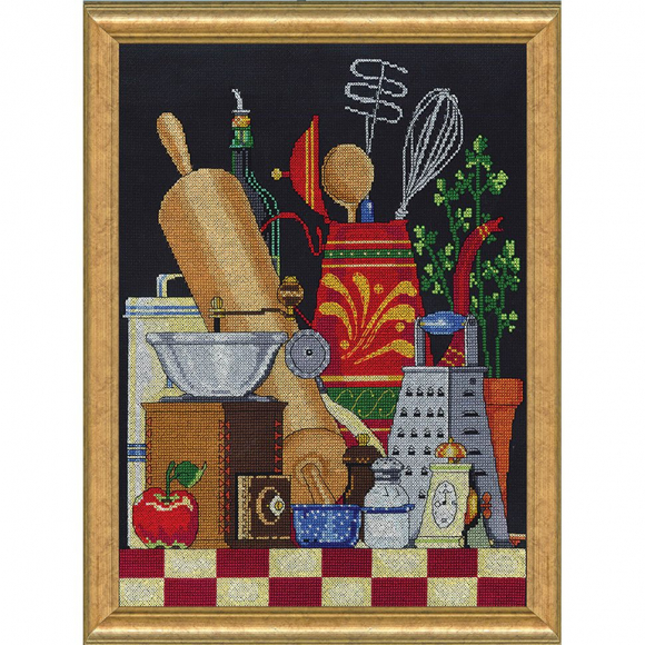 Набор для вышивания JANLYNN арт.017-0105 Кухонный натюрморт 28х35,5 см