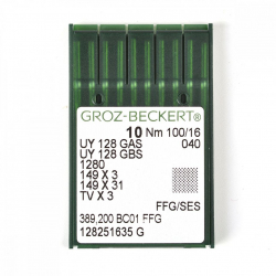 Игла для промышленных швейных машин Groz-Beckert UY128GAS/UY128GBS FFG  №100 уп.10 шт. арт.705082