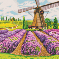 Рисунок на канве КОНЁК арт. 7804 Мельница 40х40 см