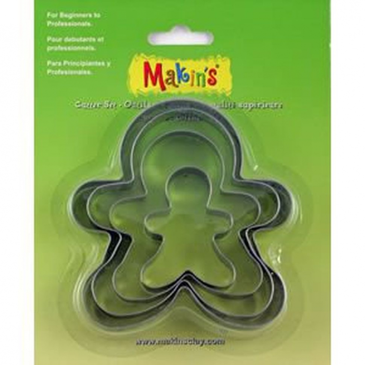 Makins Набор каттеров Пряничный человечек, 4 шт. арт.36506