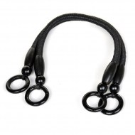 Ручка для сумки, арт.МН-01953-1,вощен.шнур , длина 47см, цв.черный, уп.2шт