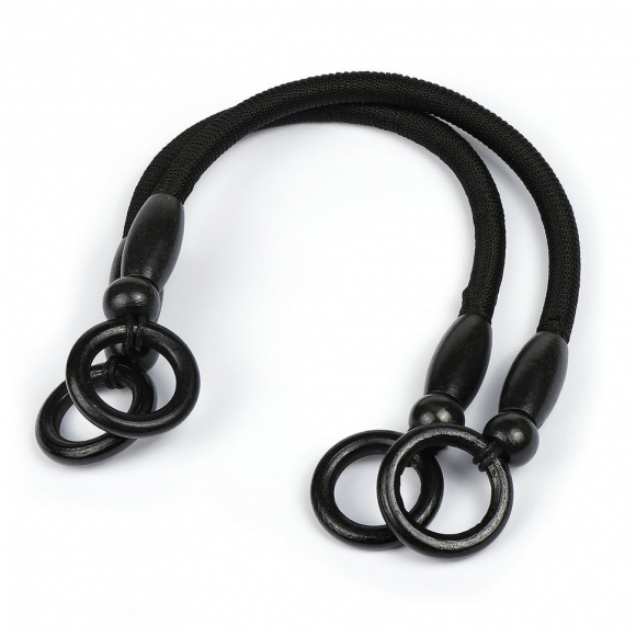 Ручка для сумки, арт.МН-01953-1,вощен.шнур , длина 47см, цв.черный, уп.2шт