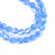 Бусины граненые Биконус (стекло) на нитях арт.TBY-K-2  6х6мм отвер.1,5мм цв.34 AB голубой уп.3х50 бусин