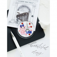 Набор для вышивания с магнитом АБРИС АРТ арт. APB-007 Мечты сбываются 5,5х5,5 см