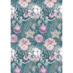 Ткань для пэчворка PEPPY Новогоднее Волшебство 135 г/м? 100% хлопок цв.НВ-01 т.зеленый уп.50х50 см