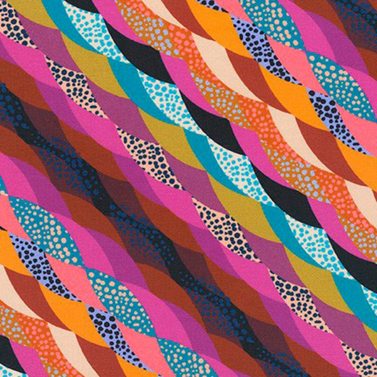 Ткань для пэчворка PEPPY Loose Leaf 122 г/м? 100% хлопок цв.WELD-20038-194 FIESTA уп.50х55 см