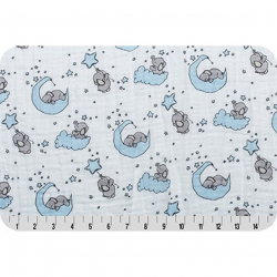 Ткань для пэчворка PEPPY Embrace (марлевка) 120 г/м? 100% хлопок цв.emlittleone baby blue уп.100х125 см