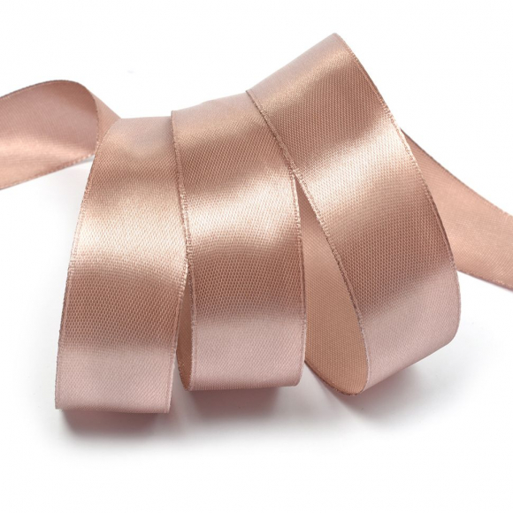 Лента атласная 25мм цв.4814 бежевый IDEAL уп.27,4 м