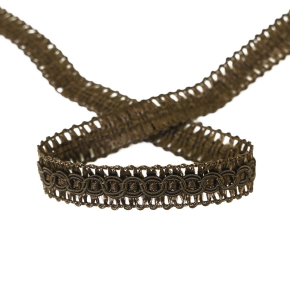 Тесьма PEGA тип интерьерная, цвет коричневый, 14 мм