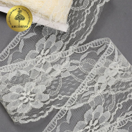 Кружево-трикотаж KRUZHEVO арт.TBY 1668 шир.70мм цв.02 молочный, уп.27,4м