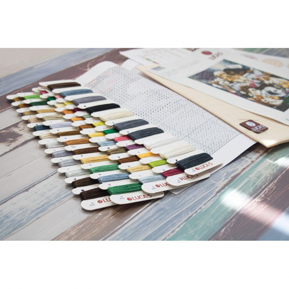 190015_Набор для вышивания "Время купания щенков"