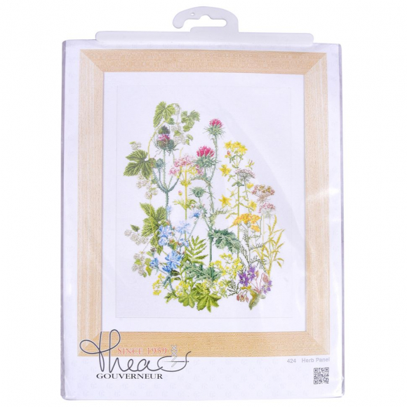 35083_Набор для вышивания "Травы", канва аида 18 ct