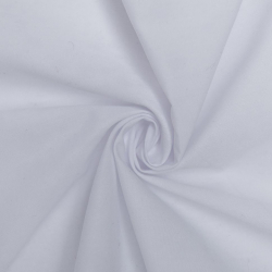 Ткань рубашечная 115 г кв.м 65% полиэстер, 35% хлопок шир.150 см арт.Р.24017.01 цв.01 белый уп.25м