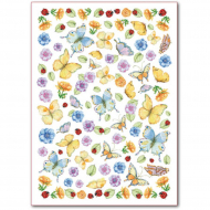 59574_Фетр с принтом "Бабочки"