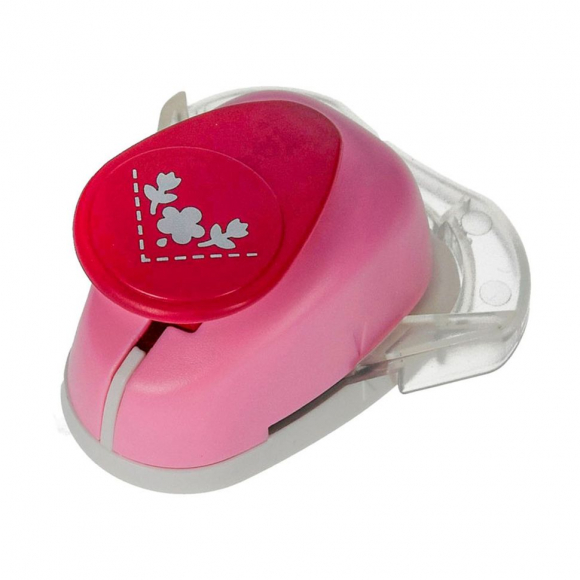 Дырокол угловой "Цветы"