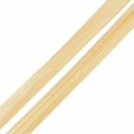 Косая бейка TBY атласная шир.15мм цв.F118 песочный уп.132 м