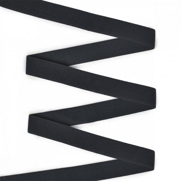 Резинка TBY бельевая (для бретелей) 18мм арт.RBB06322 цв.F322 черный уп.25м