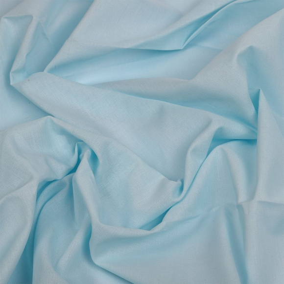 Ткань Батист 72 г/м? 100% хлопок шир.150 см арт.TBY.Bt.22 цв.св.голубой уп.5м