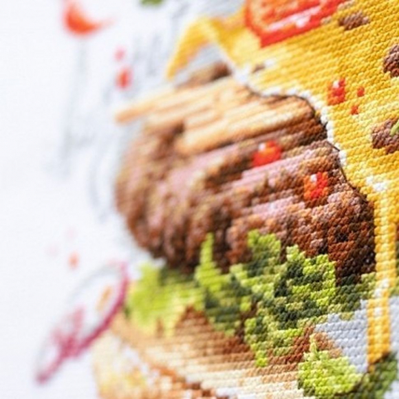 Набор для вышивания ЧУДЕСНАЯ ИГЛА PREMIUM арт.328-556 Бургер ланч 19х22 см Набор для вышивания ЧУДЕСНАЯ ИГЛА PREMIUM арт.328-556 Бургер ланч 19х22 см