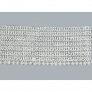 Кружево на органзе арт.TBY D0108 шир.95мм цв.01 молочный уп.9,14м